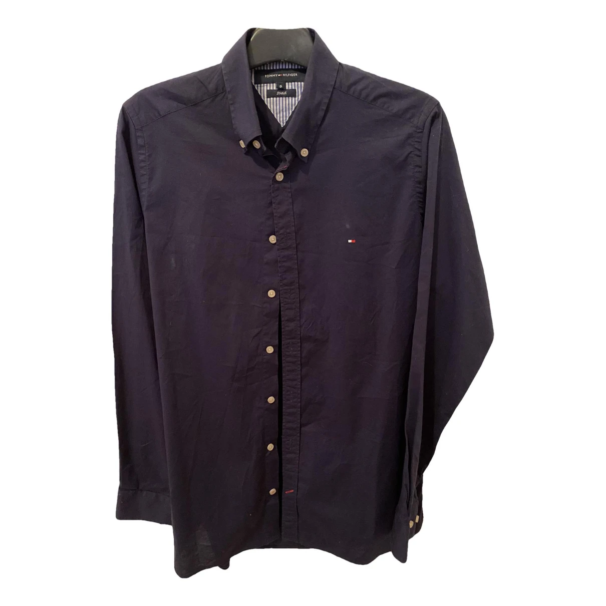 Pre-owned Tommy Hilfiger Shirt In Navy