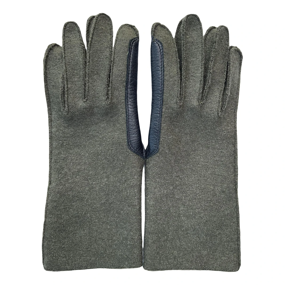 Pre-owned Dior Wool Gloves In Khaki
