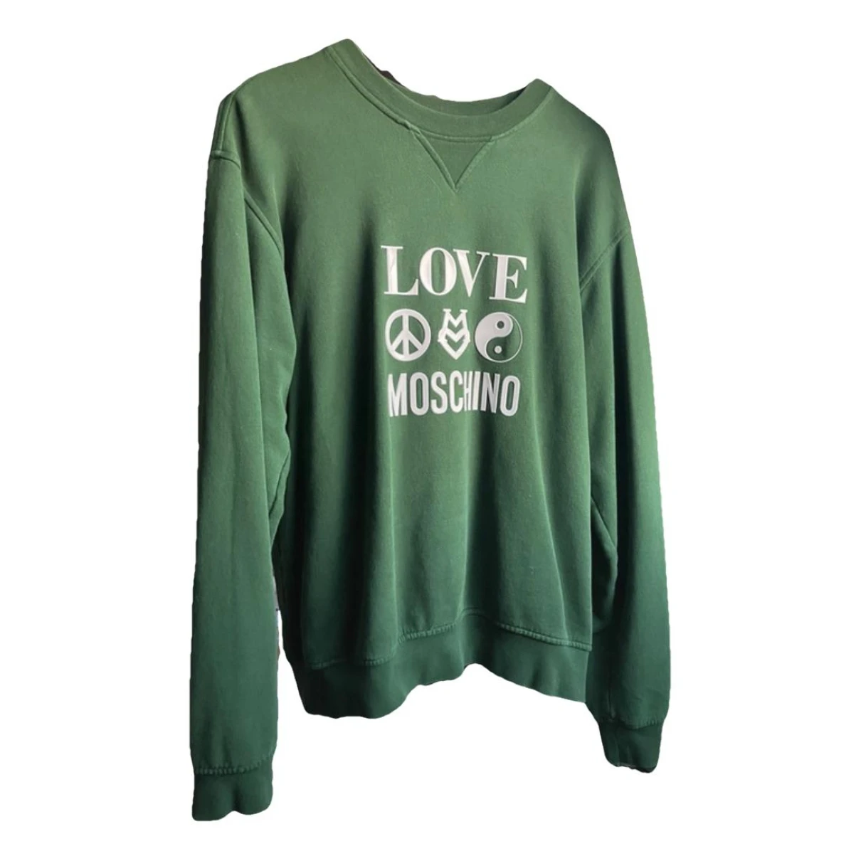 Pre-owned Moschino Love Sweatshirt In Green