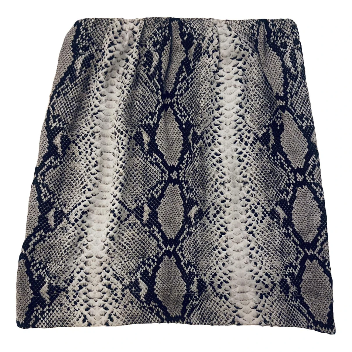 Pre-owned Lanvin Silk Mini Skirt In Grey