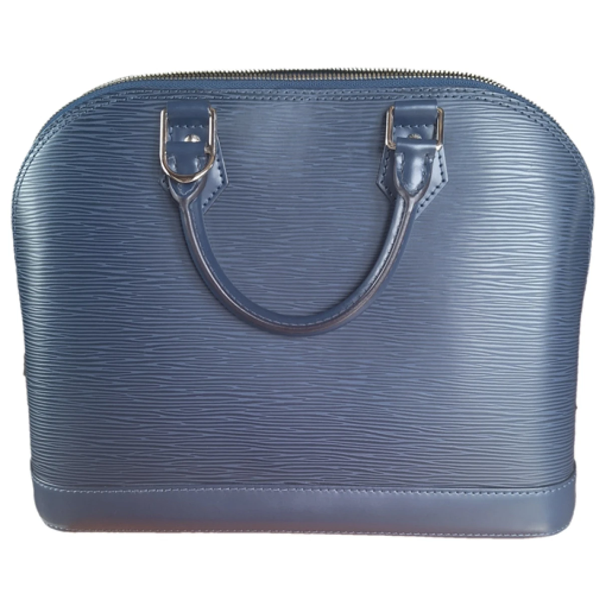 Pre-owned Louis Vuitton Alma Leather Handbag In Blue