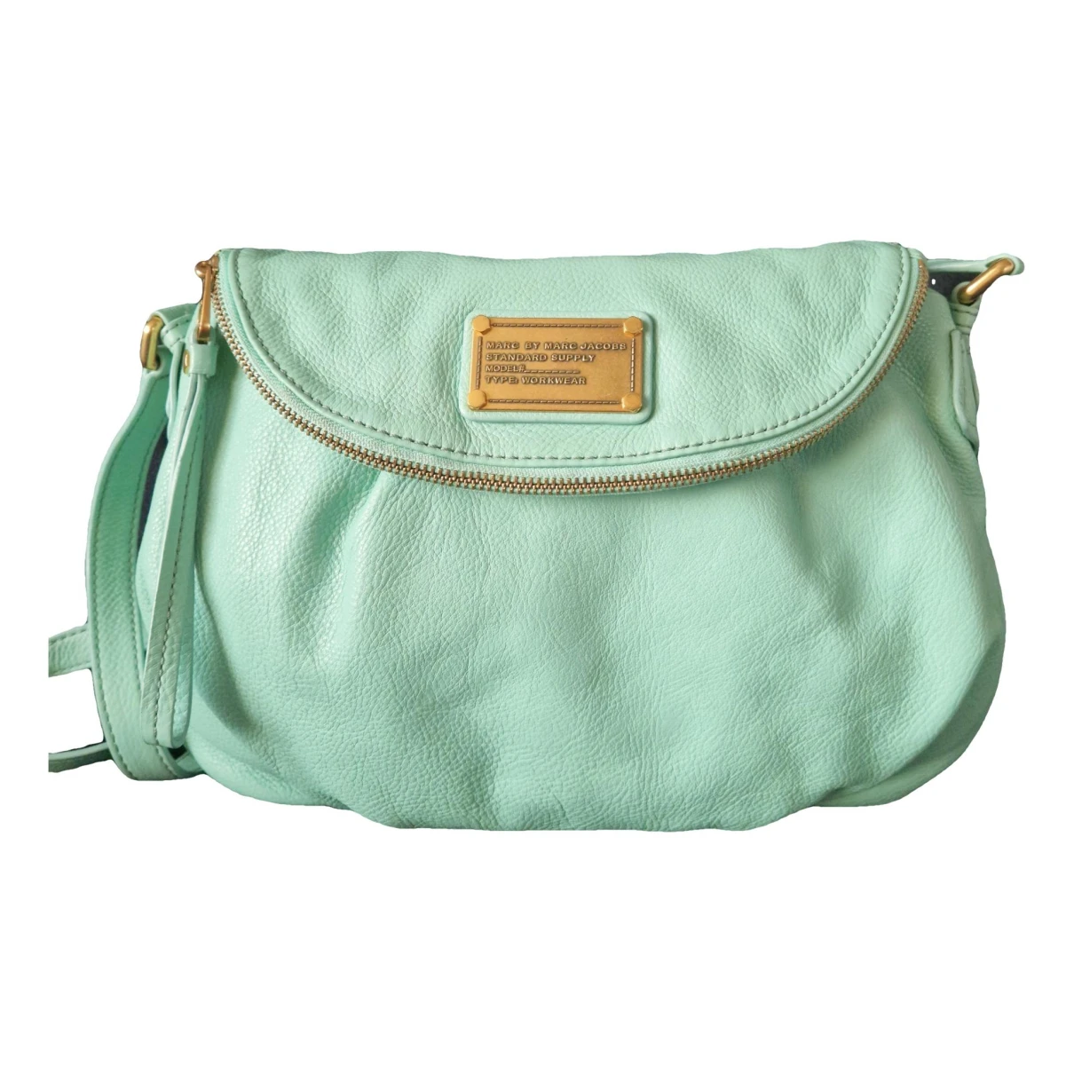 Pre-owned Marc By Marc Jacobs Classic Q Leather Handbag In Green