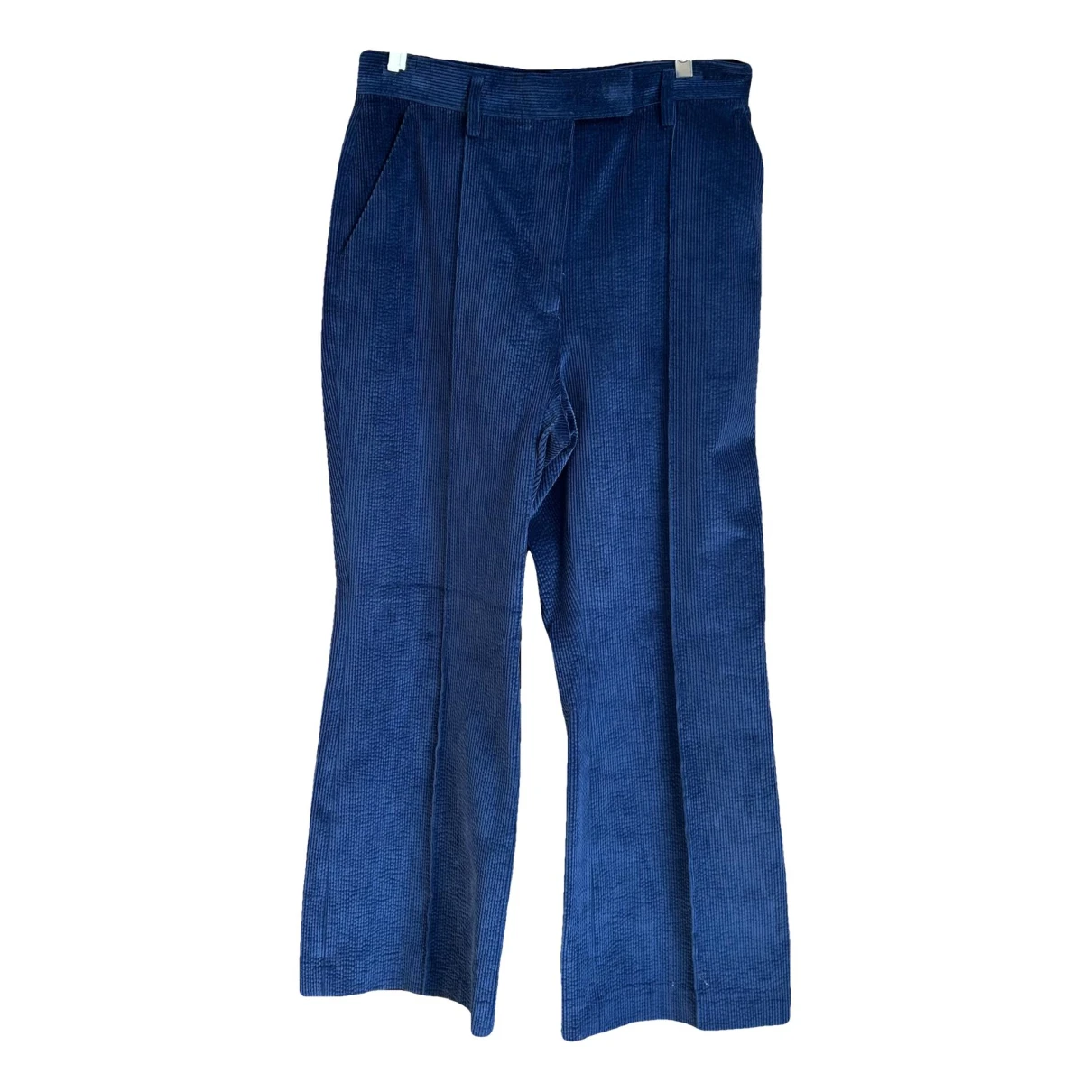 Pre-owned Acne Studios Velvet Trousers In Blue