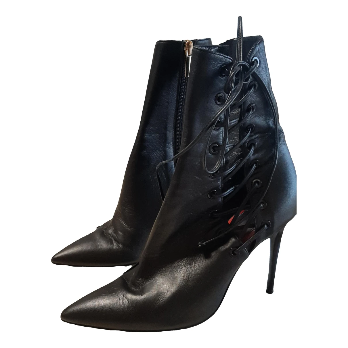 Pre-owned Maison Ernest Leather Boots In Black