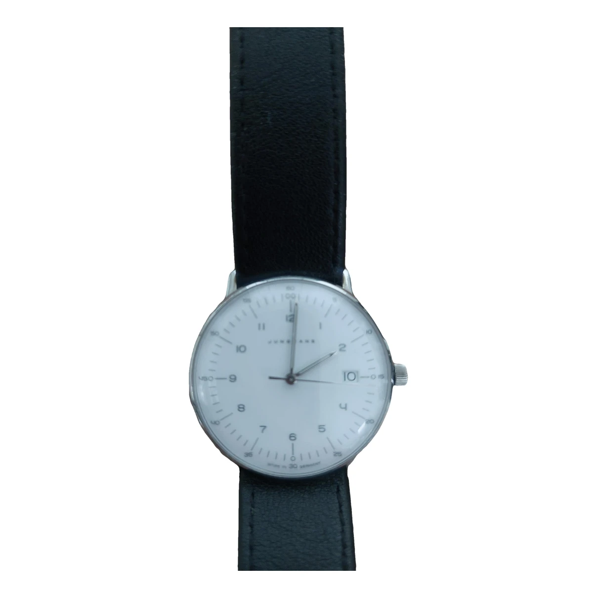 Pre-owned Junghans Silver Watch In White