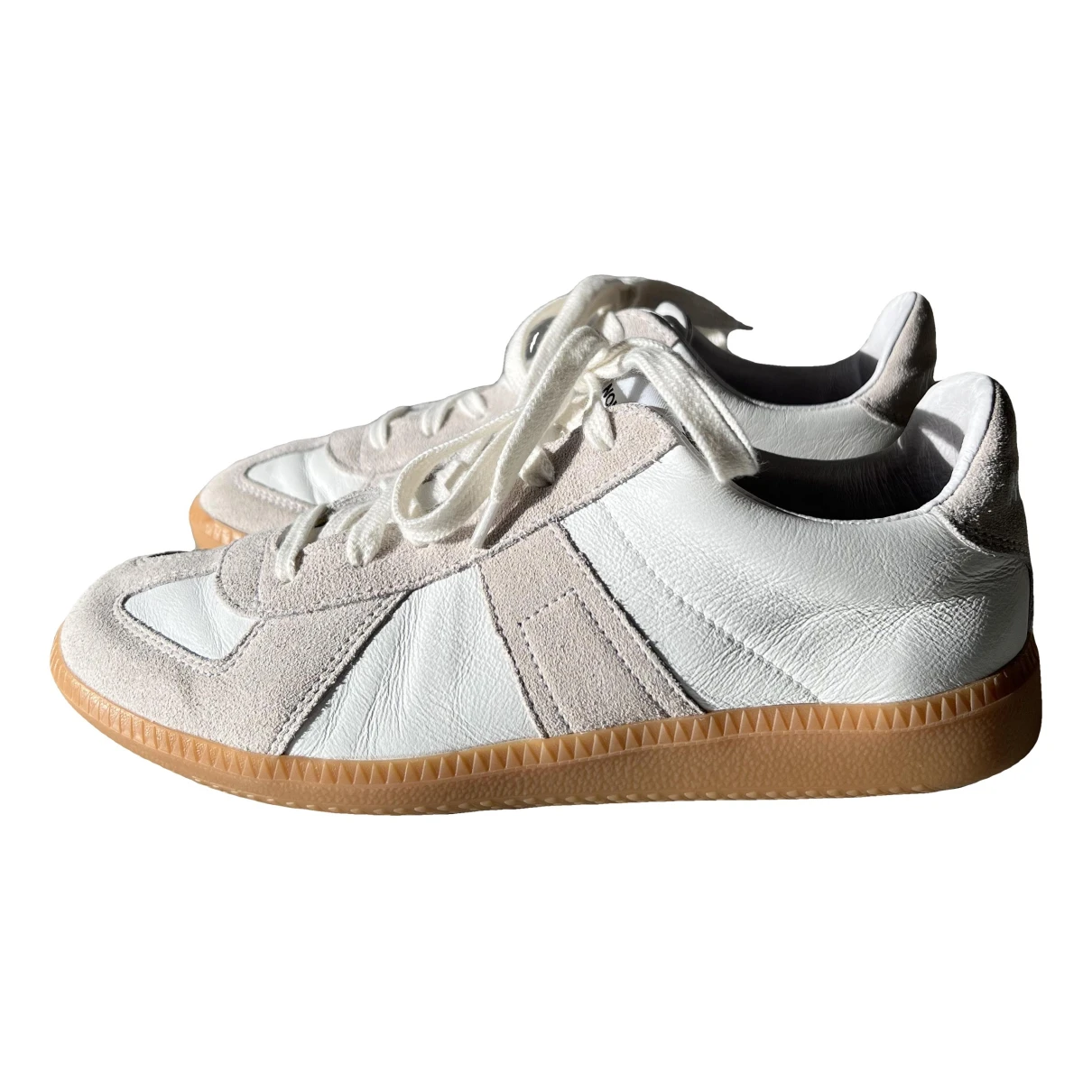 Pre-owned Novesta Leather Trainers In White