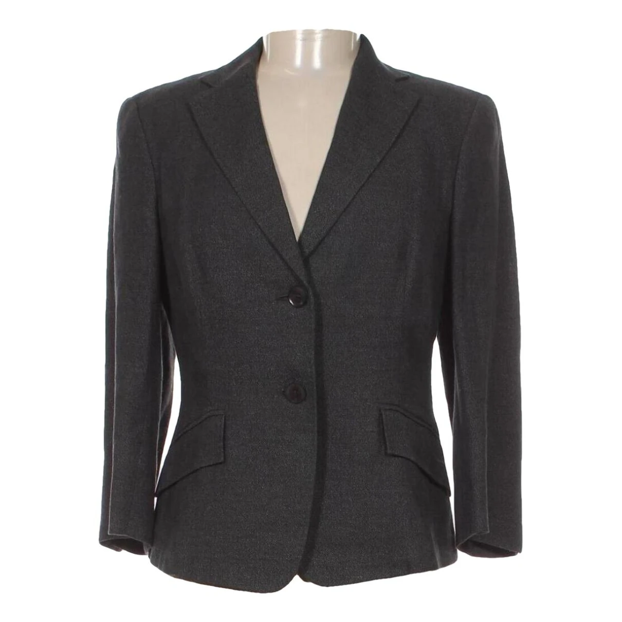 Pre-owned Max Mara Linen Jacket In Grey