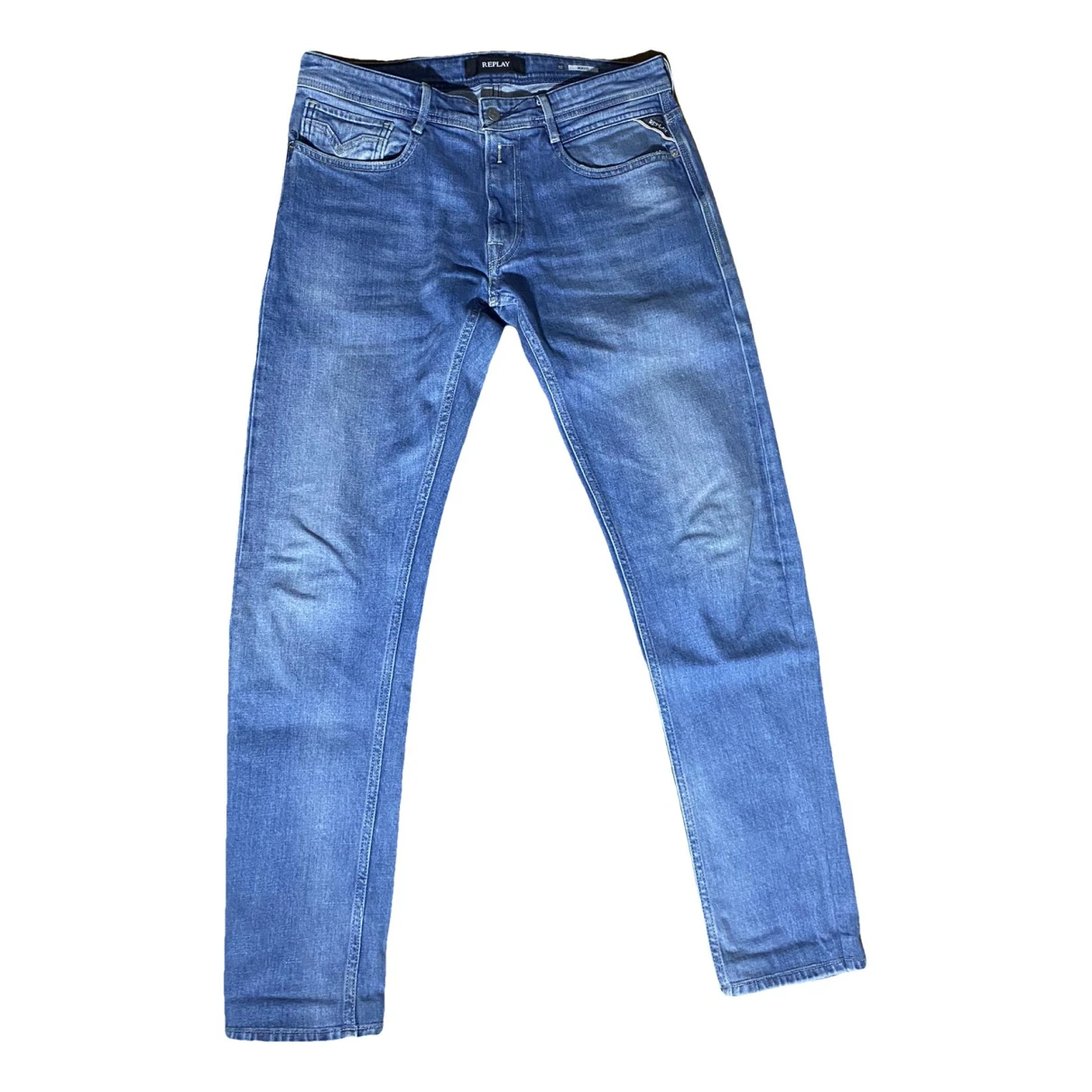 Pre-owned Replay Slim Jean In Blue