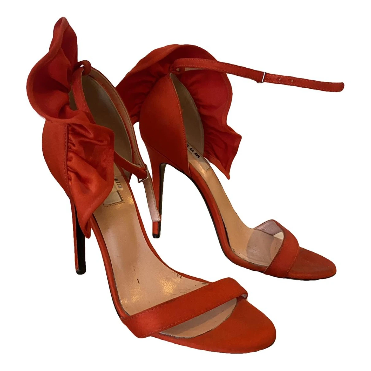 Pre-owned Msgm Heels In Red