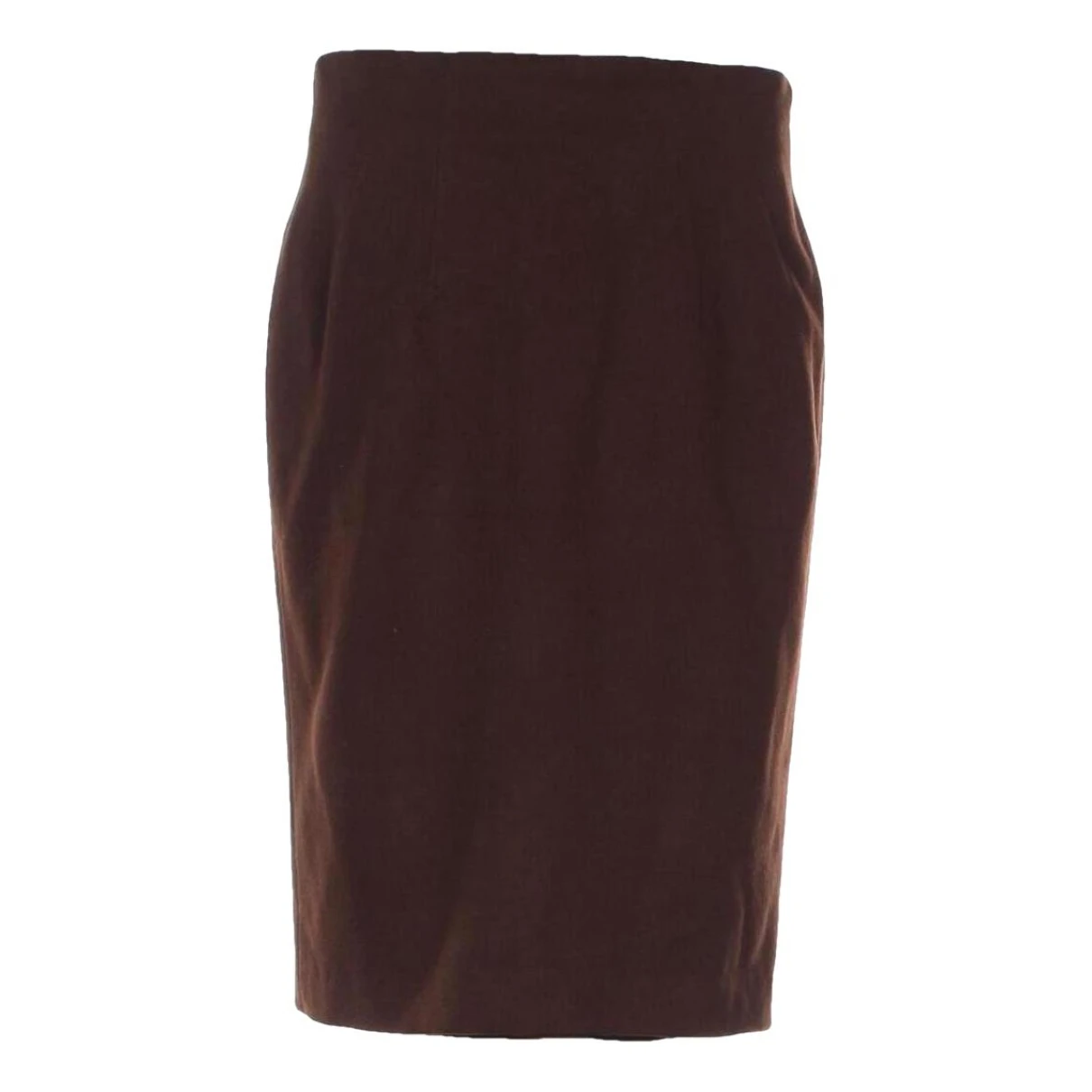 Pre-owned Jil Sander Cashmere Mini Skirt In Brown