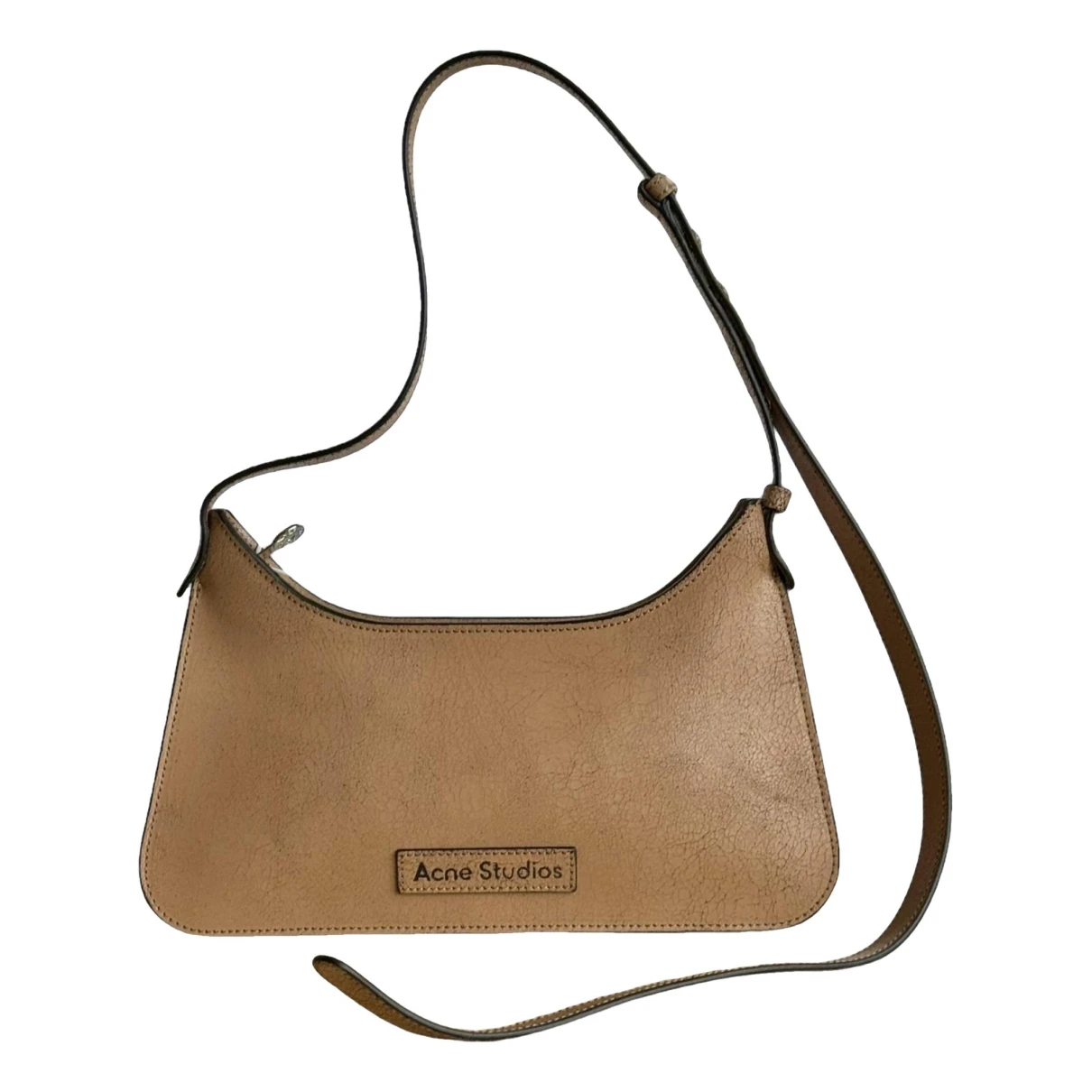 Pre-owned Acne Studios Leather Handbag In Beige