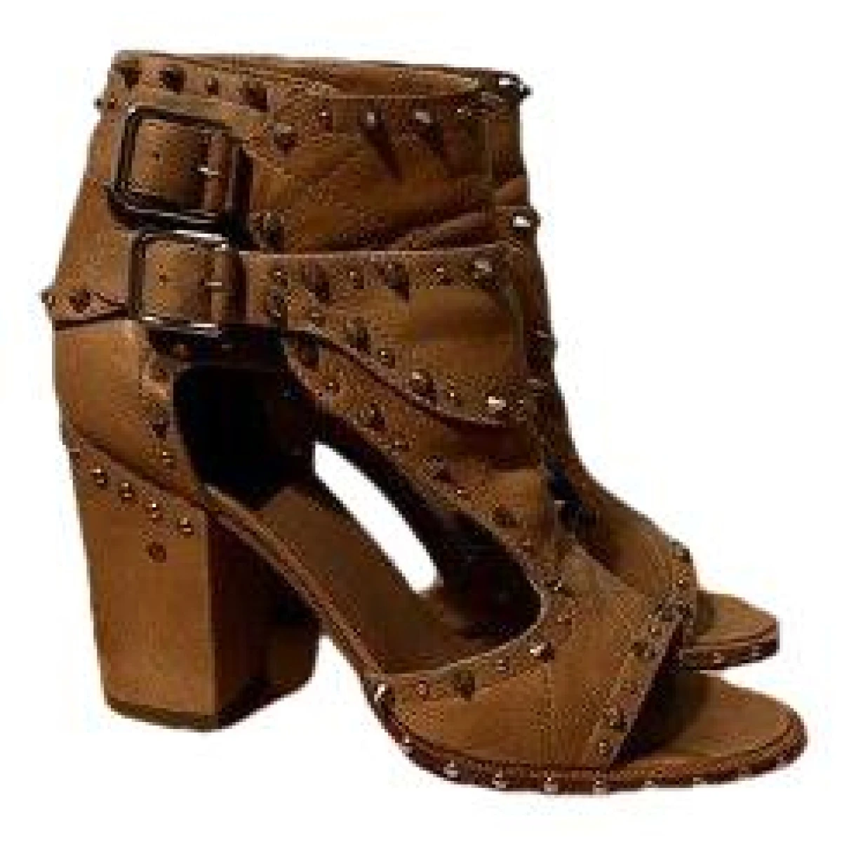 Pre-owned Laurence Dacade Leather Heels In Beige