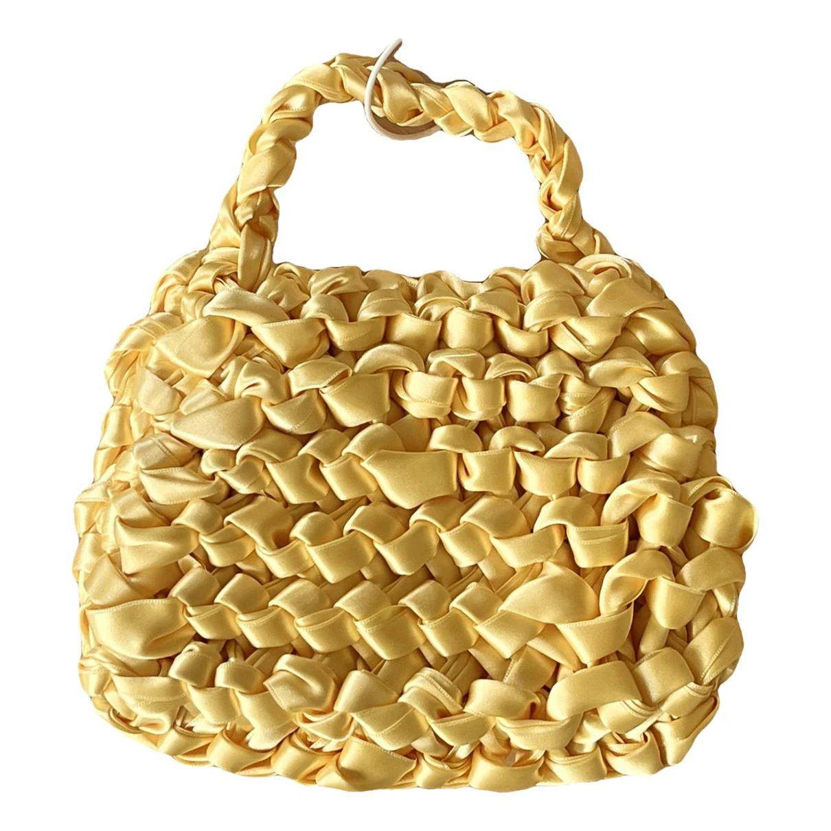 Pre-owned Miista Silk Bag In Yellow