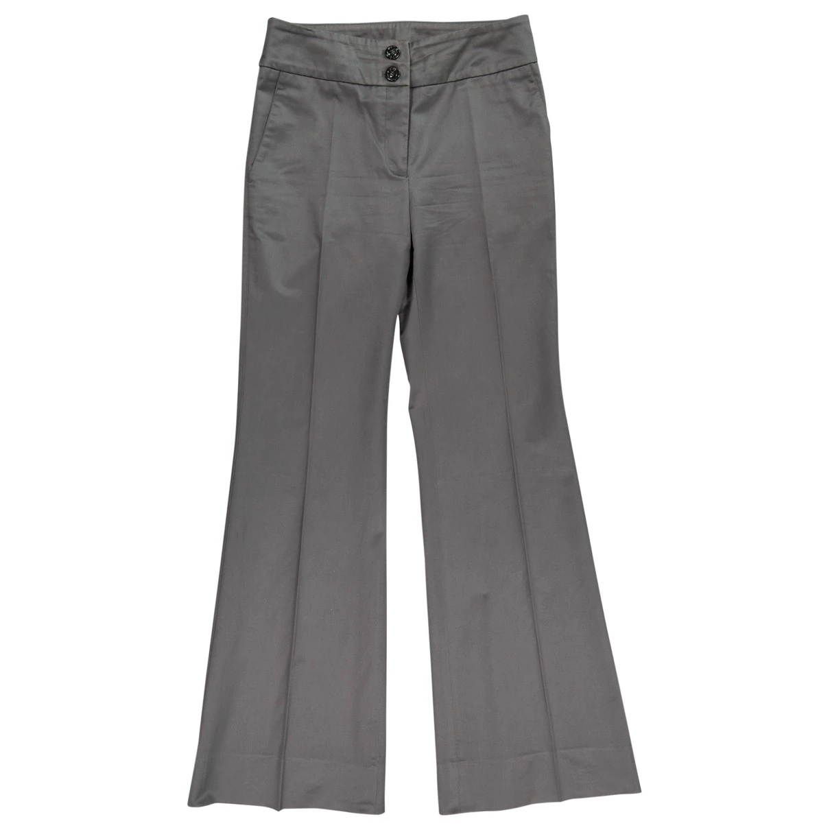 Pre-owned Burberry Trousers In Grey
