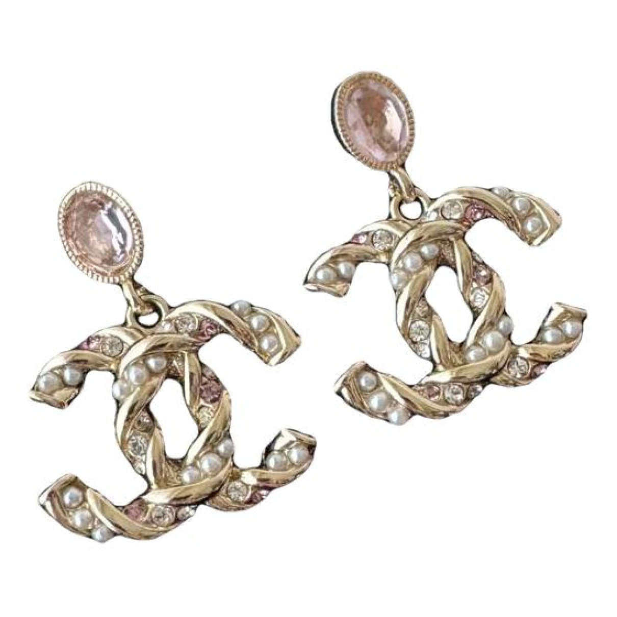 jewellery Chanel earrings for Female Gold plated. Used condition