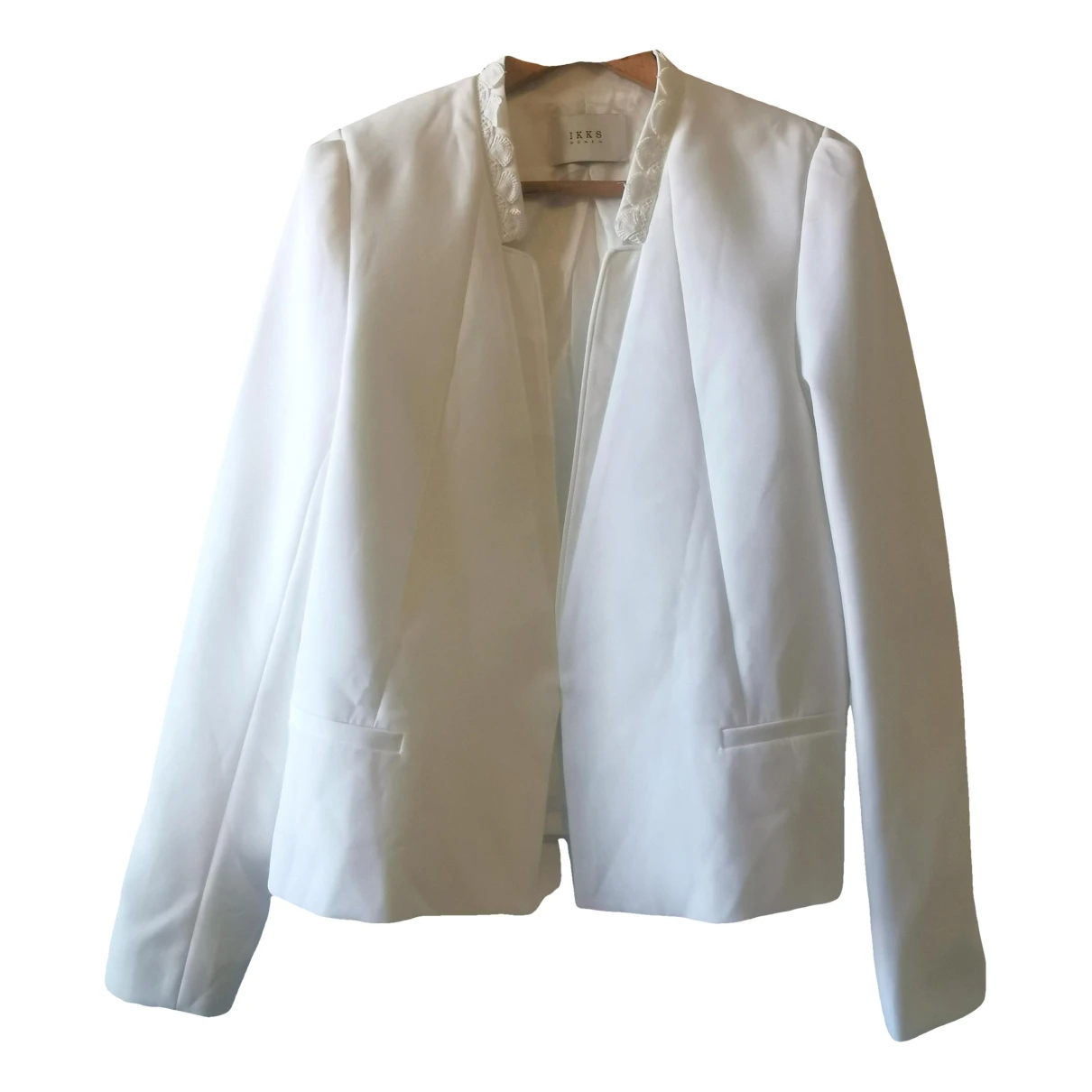 Pre-owned Ikks Jacket In White