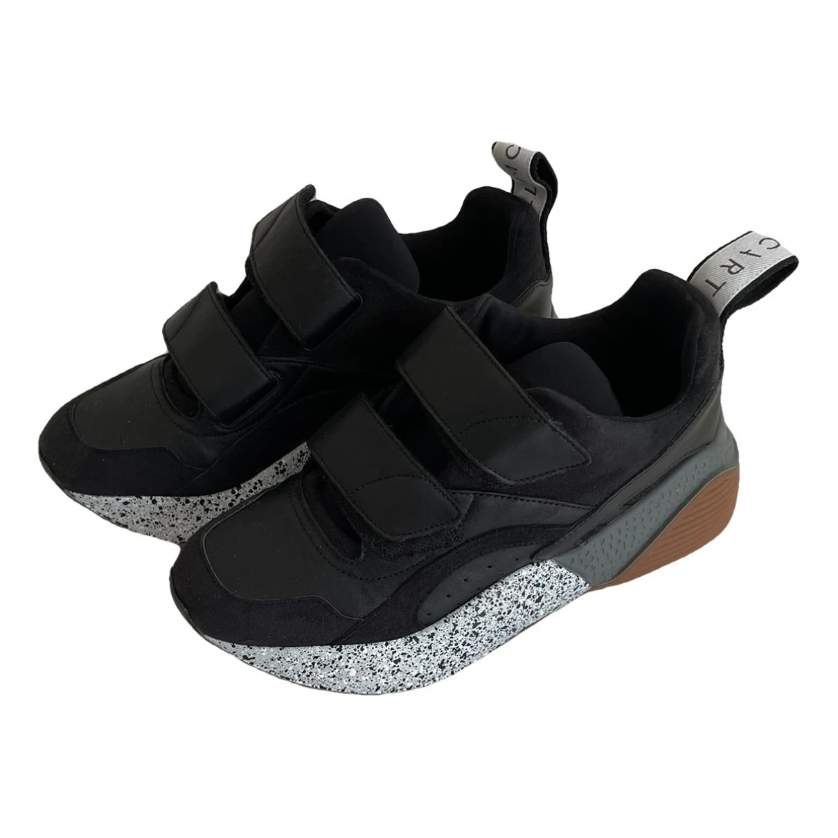 Pre-owned Stella Mccartney Leather Trainers In Black