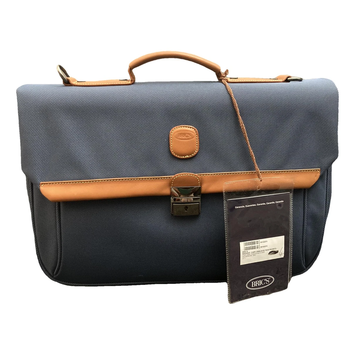 Pre-owned Bric's Leather Satchel In Blue