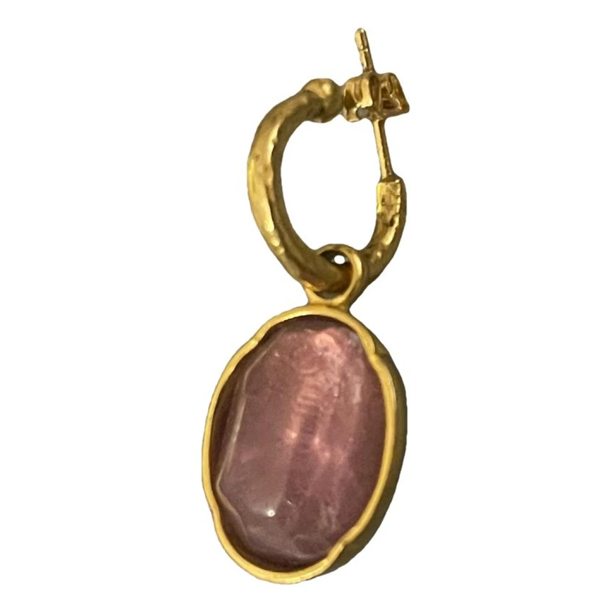 Pre-owned Goossens Crystal Earrings In Pink