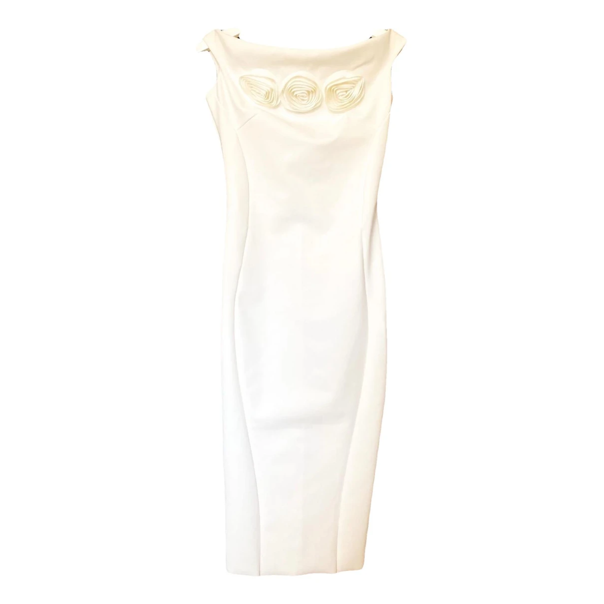 Pre-owned Chiara Boni Mid-length Dress In White