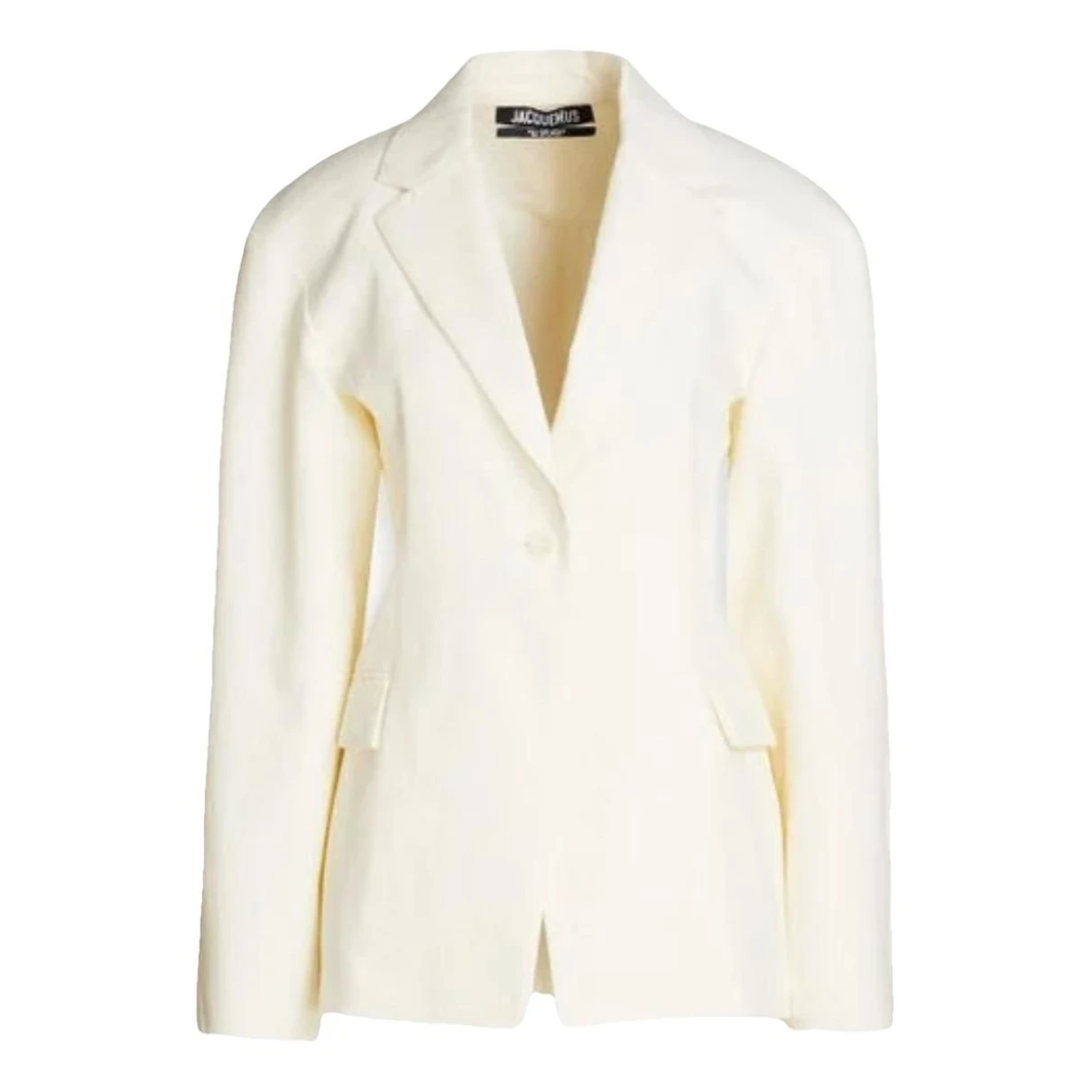 Pre-owned Jacquemus Linen Blazer In White
