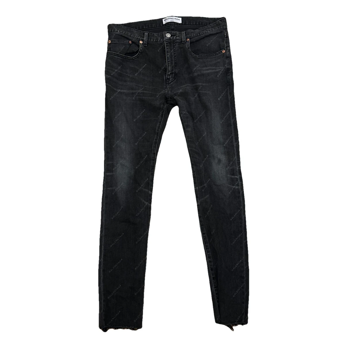 Pre-owned Balenciaga Slim Jeans In Black