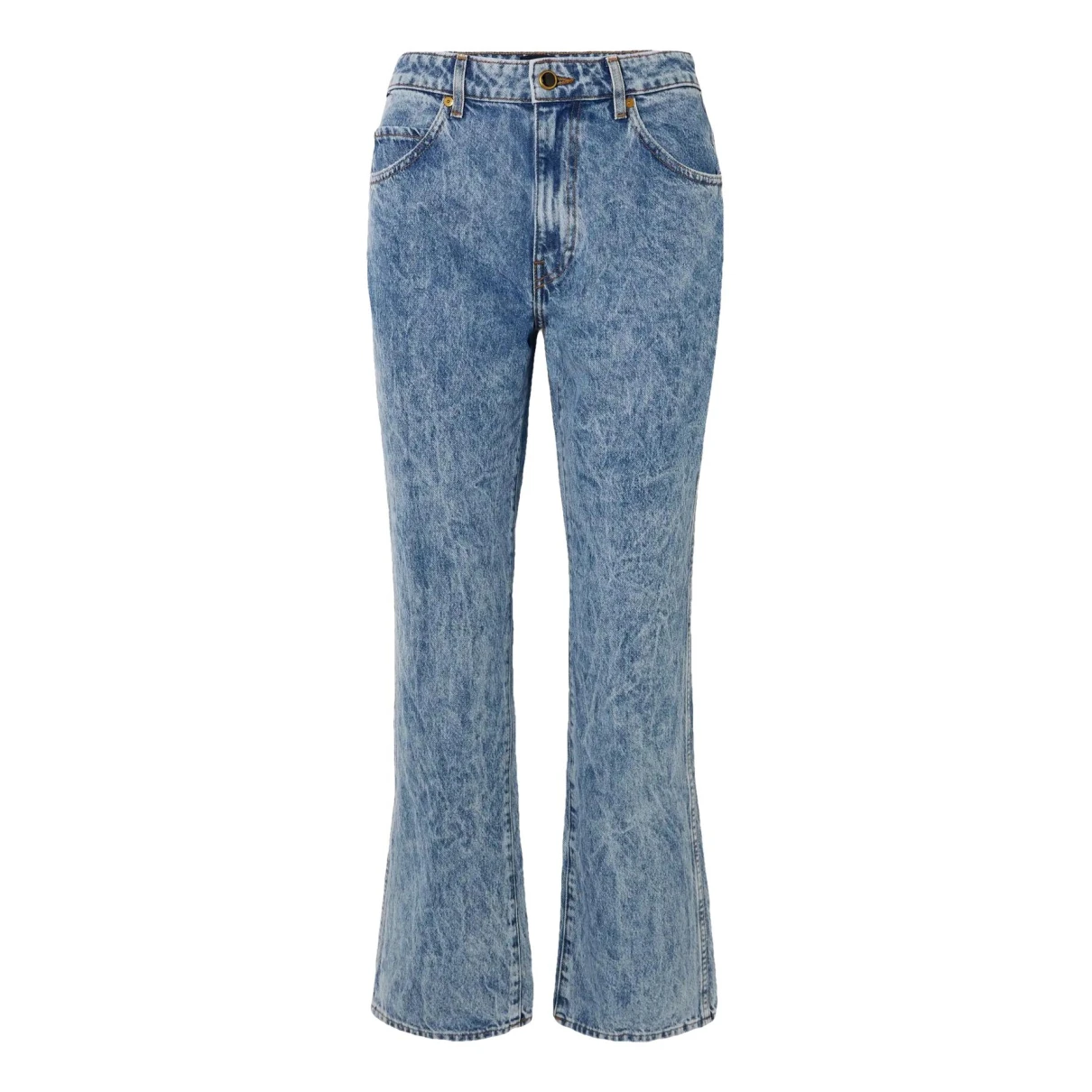 Pre-owned Khaite Bootcut Jeans In Blue
