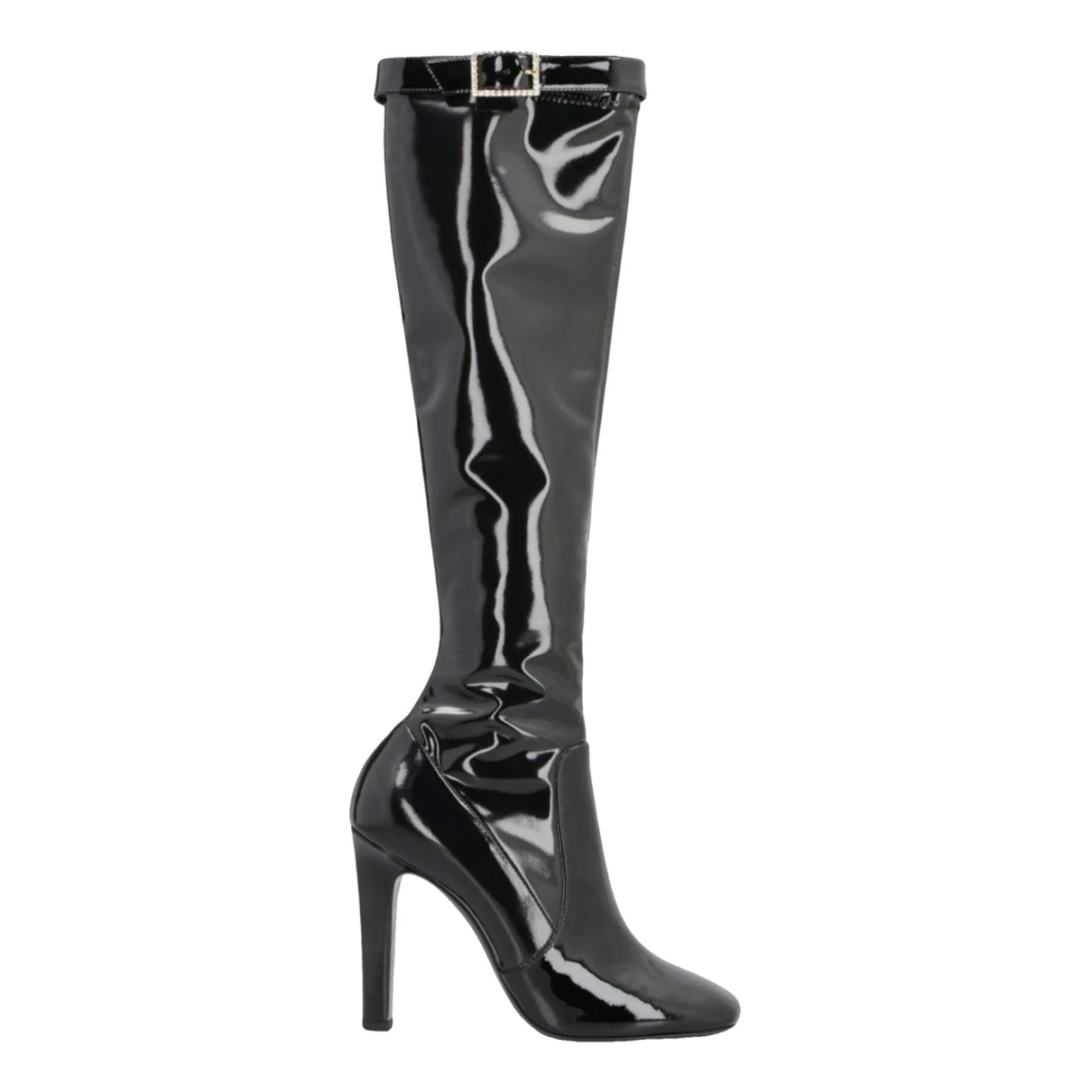Pre-owned Saint Laurent Leather Boots In Black