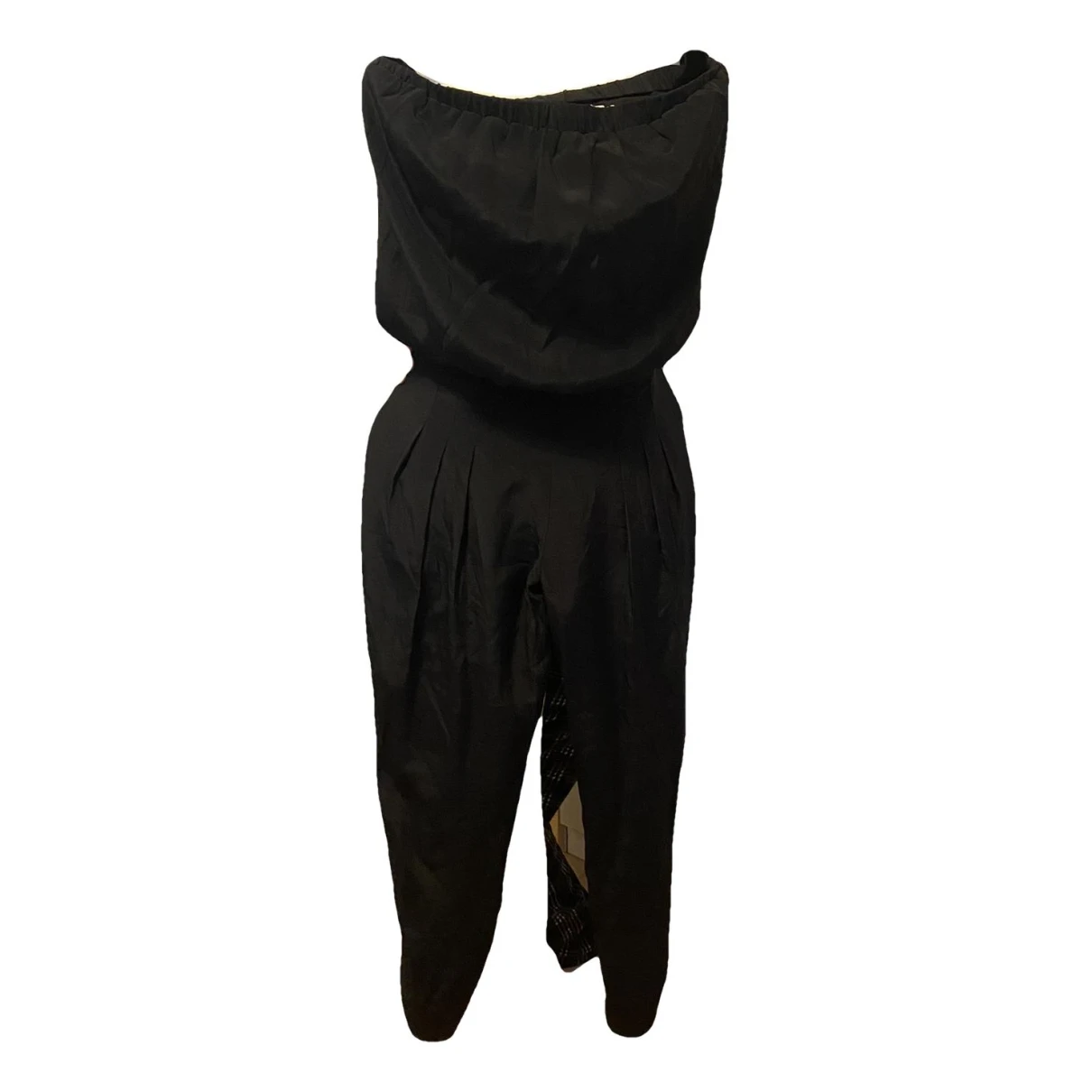 Pre-owned Reiss Silk Jumpsuit In Black