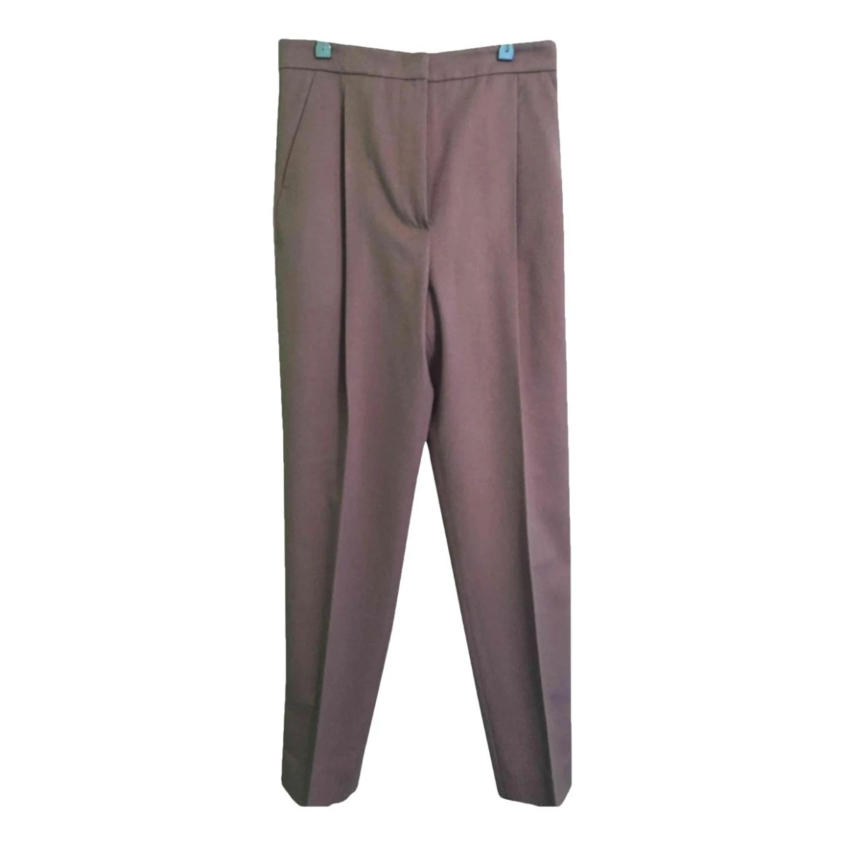 Pre-owned Max Mara Cashmere Trousers In Camel