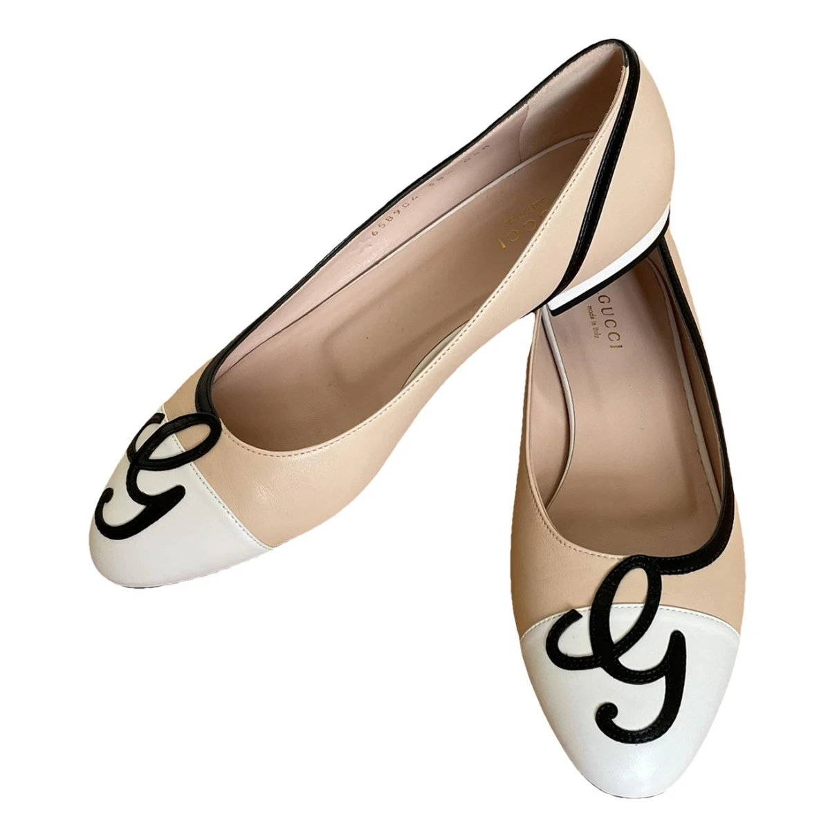 Pre-owned Gucci Leather Ballet Flats In Other