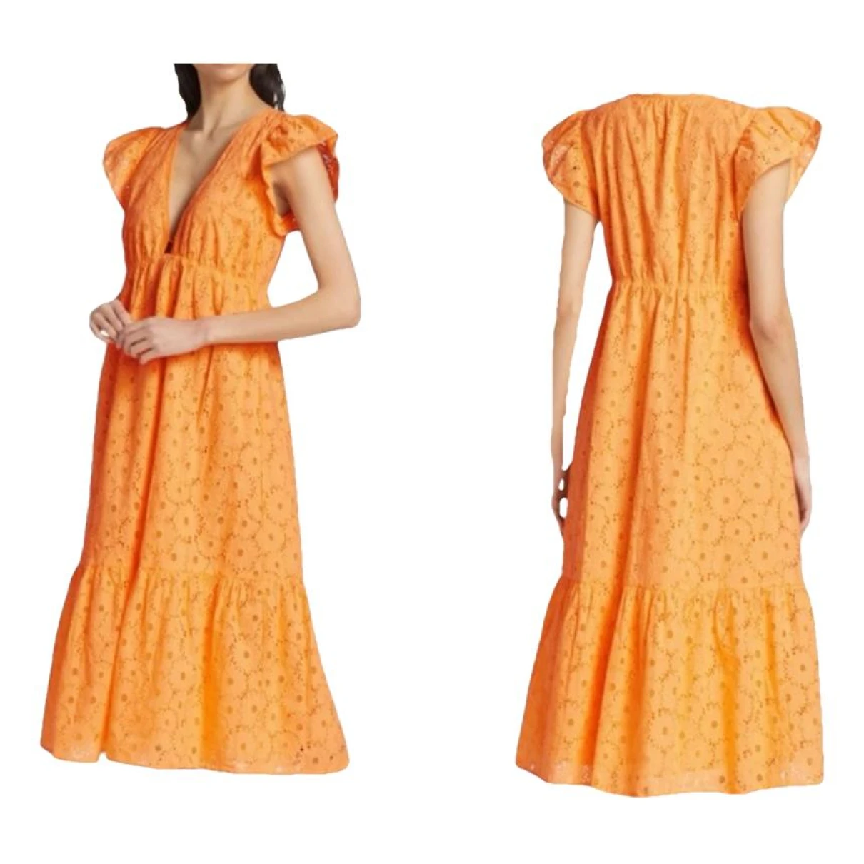 Pre-owned Rails Mid-length Dress In Orange