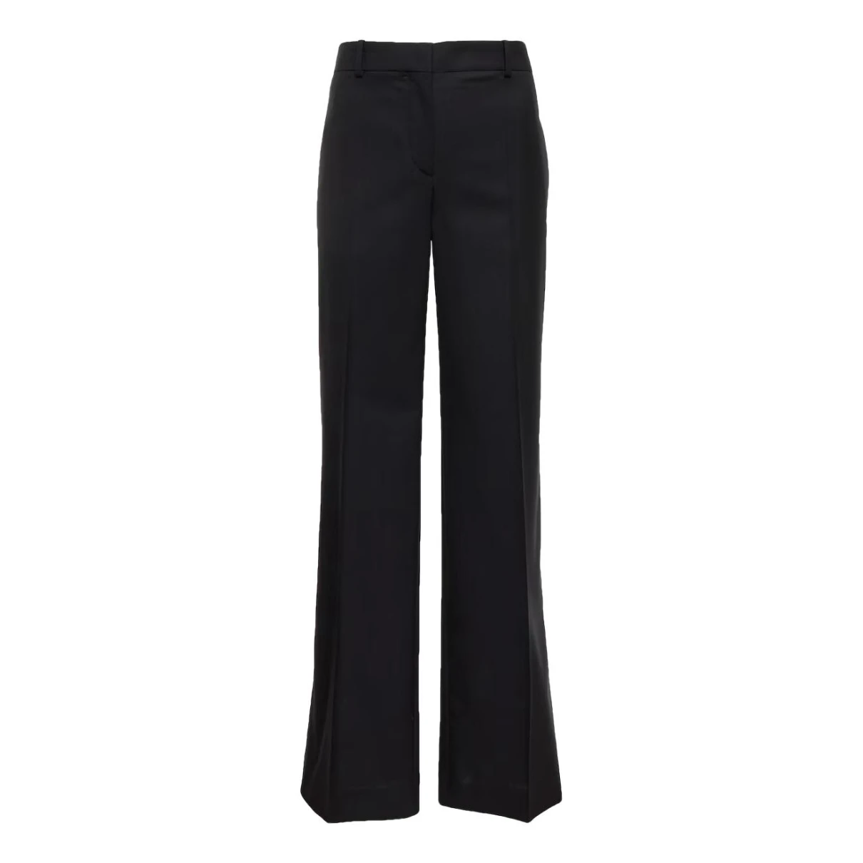 Pre-owned The Row Wool Straight Pants In Black