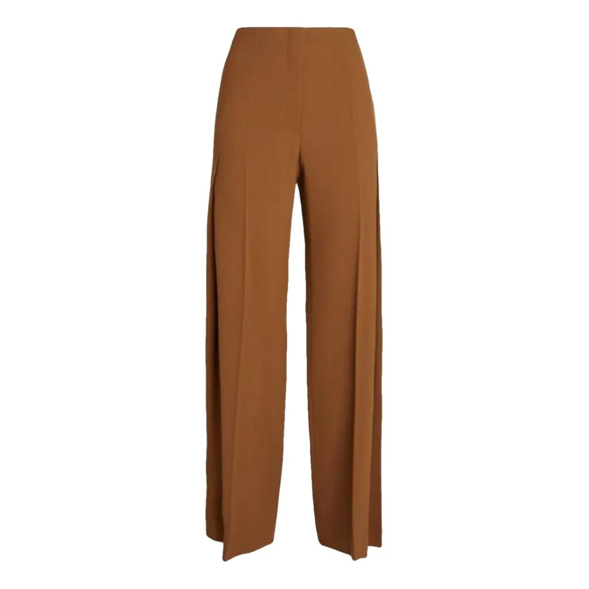 Pre-owned The Row Wool Straight Pants In Brown