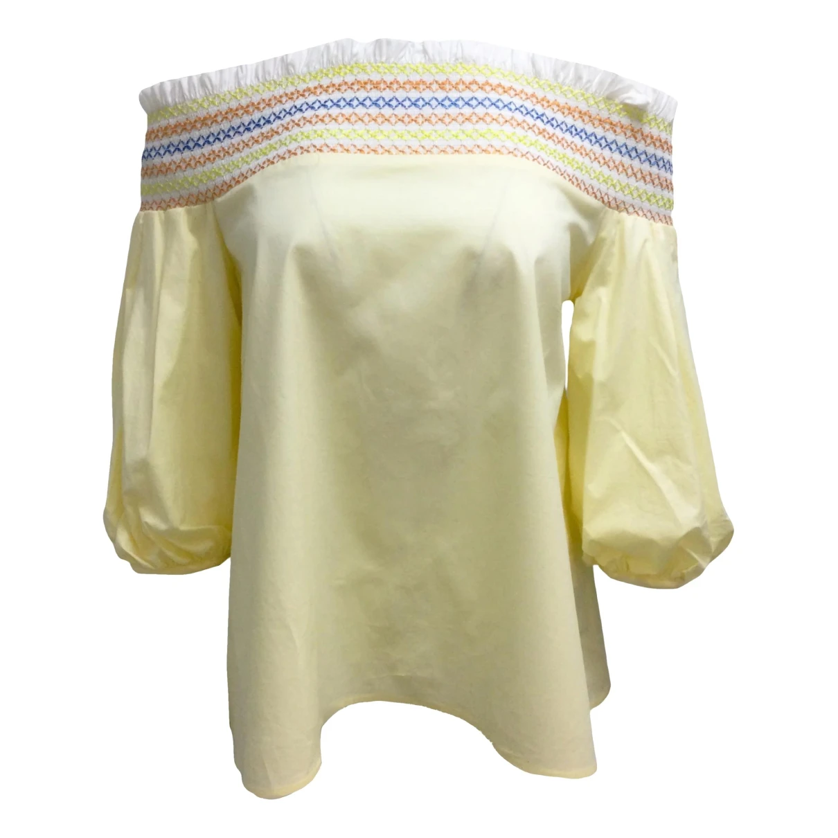 Pre-owned Peter Pilotto Top In Yellow