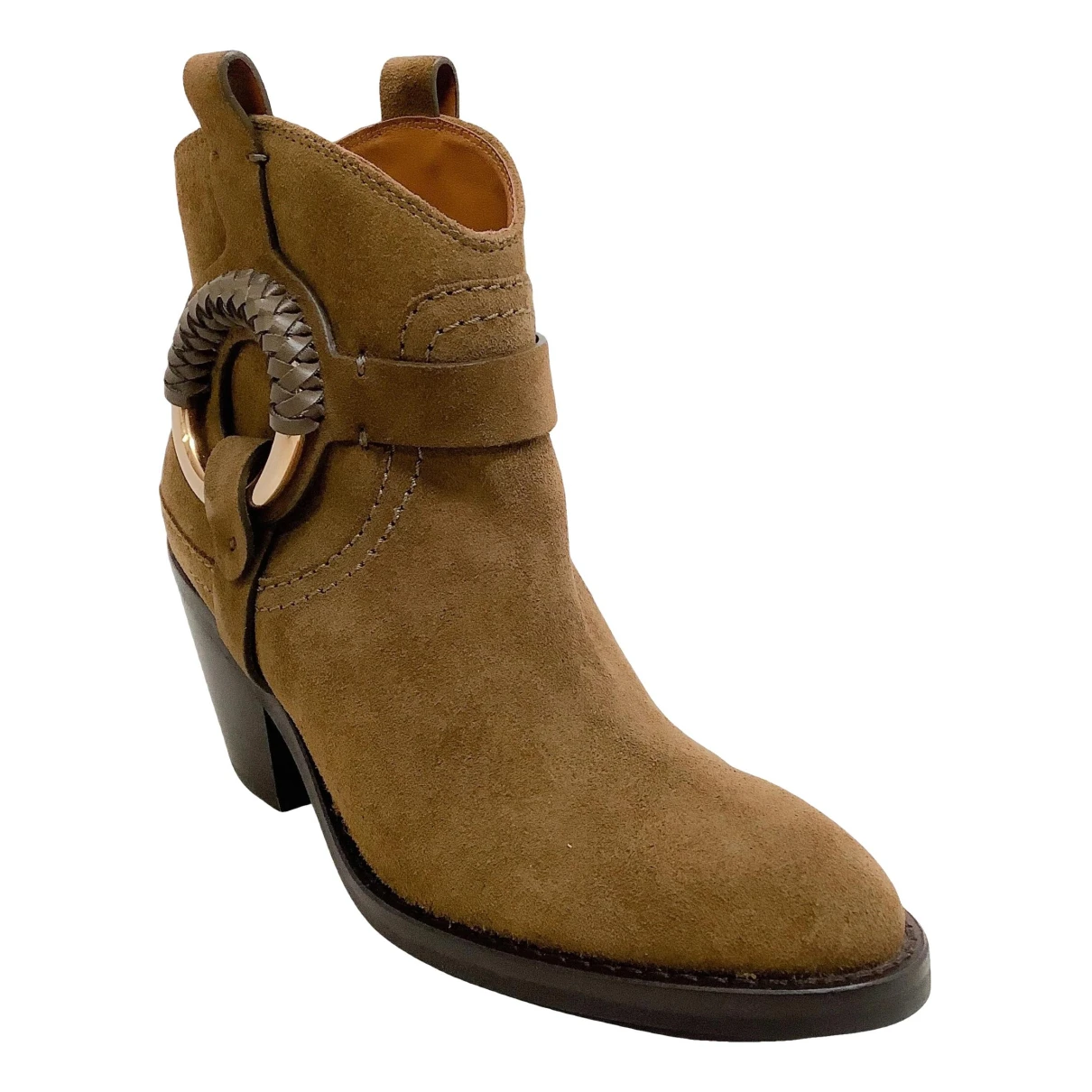 Pre-owned See By Chloé Western Boots In Brown