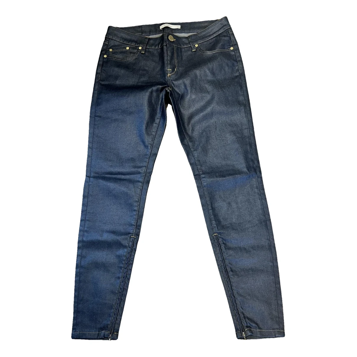 Pre-owned Victoria Beckham Slim Jeans In Navy