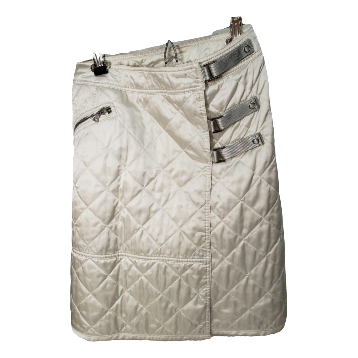 Pre-owned Prada Skirt In Silver