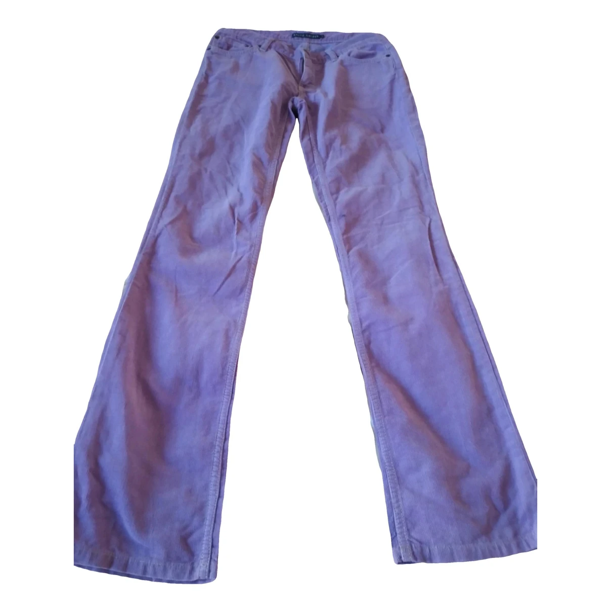 Pre-owned Ralph Lauren Velvet Straight Pants In Other