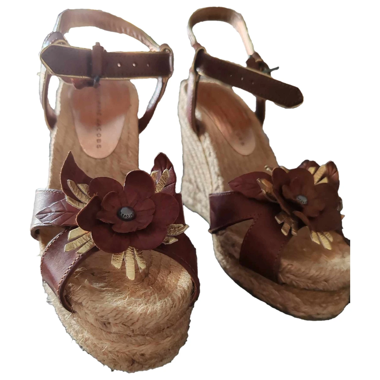 Pre-owned Marc By Marc Jacobs Leather Sandals In Brown