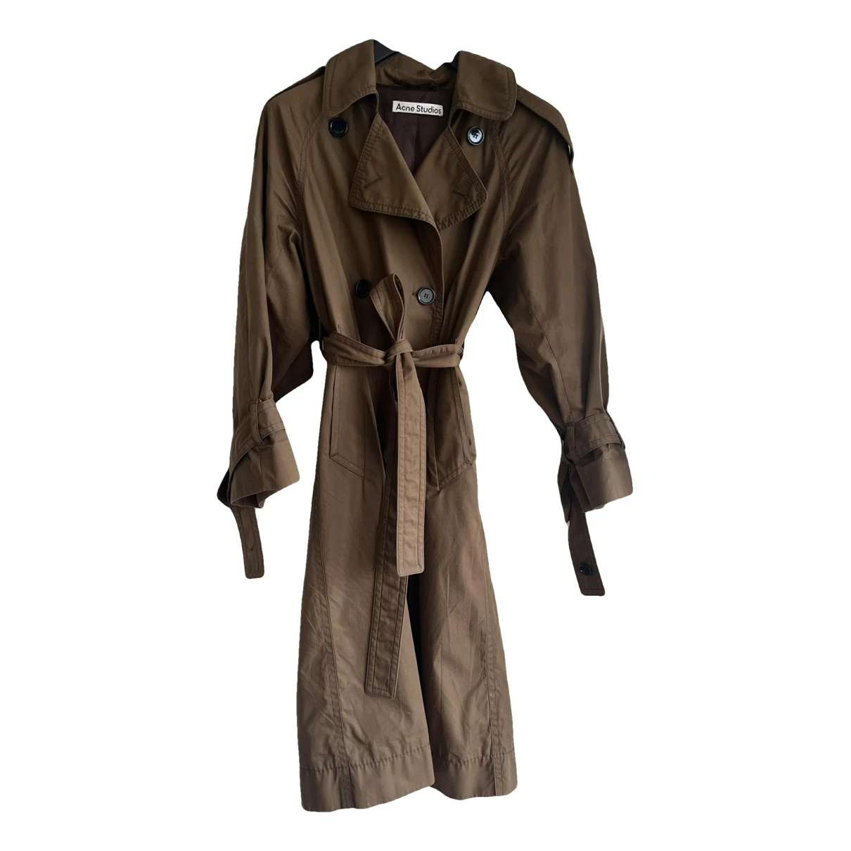 Pre-owned Acne Studios Trench Coat In Brown