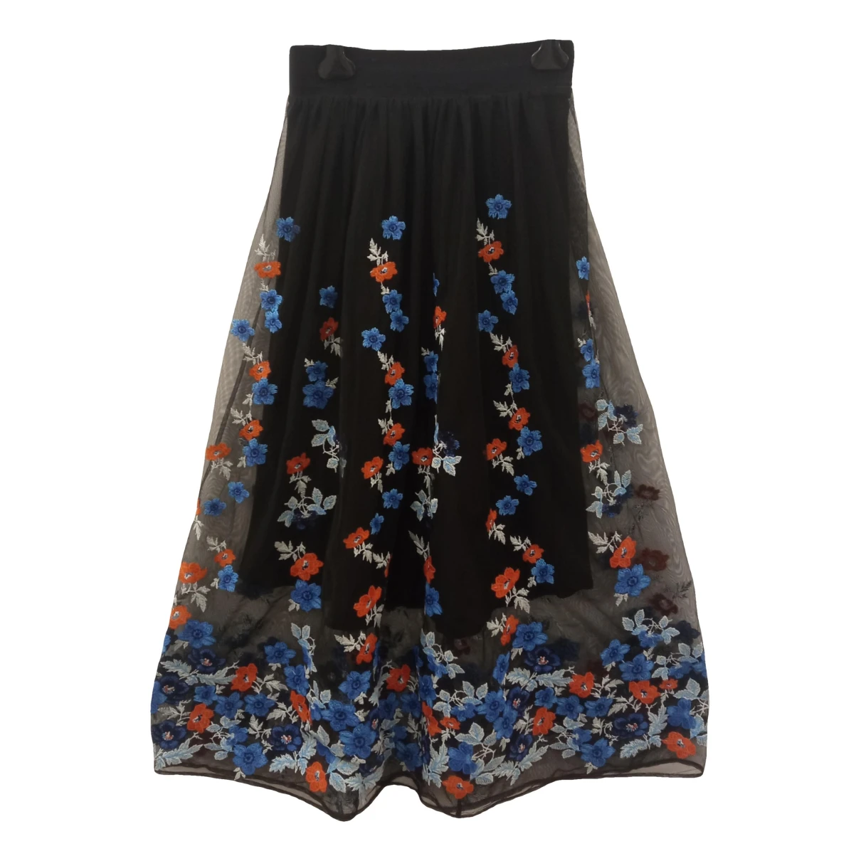 Pre-owned Maje Maxi Skirt In Multicolour