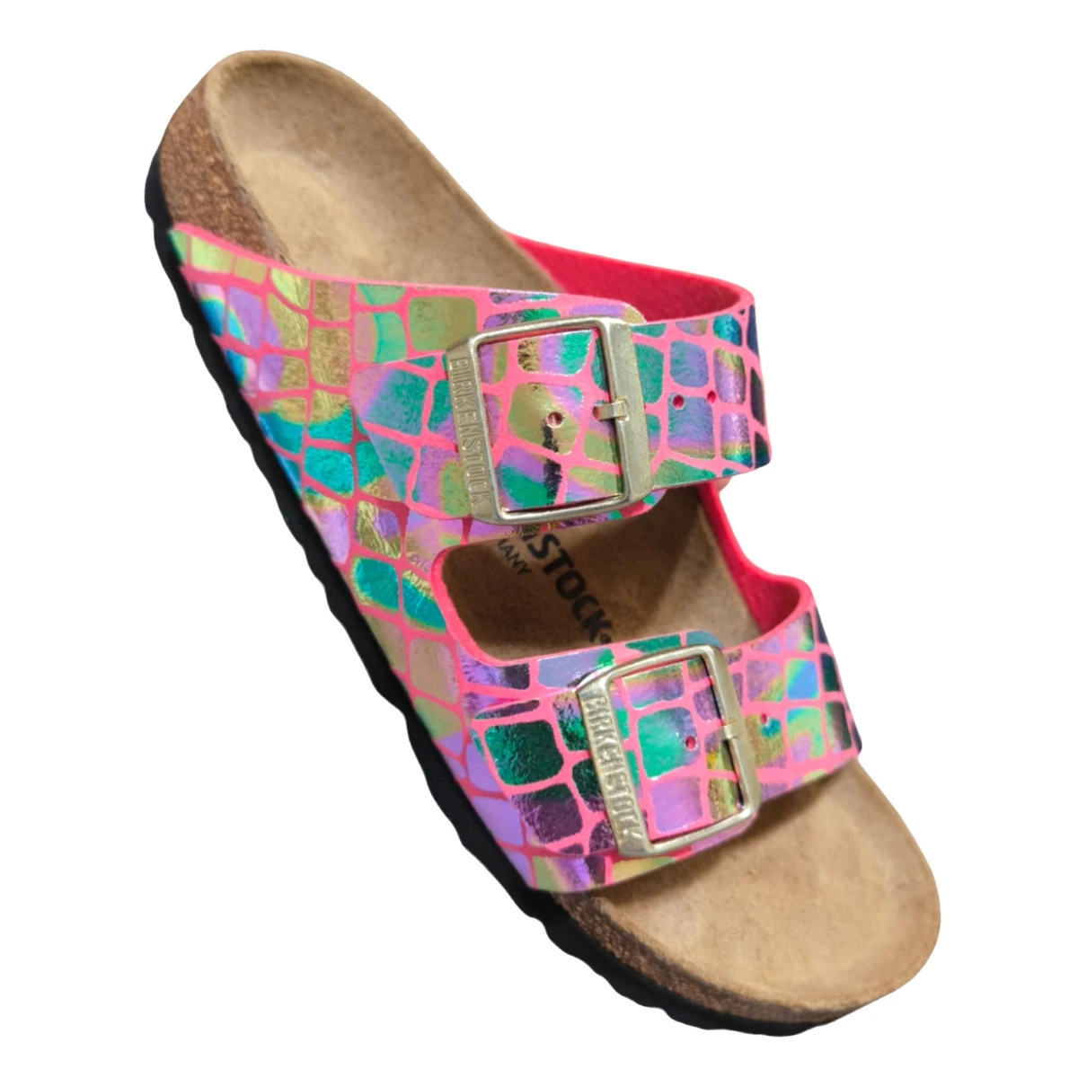 Pre-owned Birkenstock Leather Mules In Multicolour
