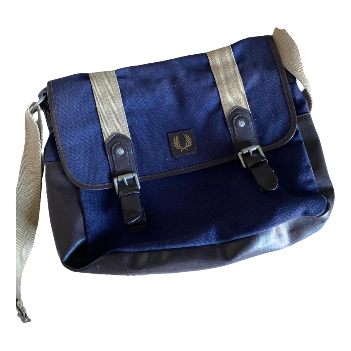 Pre-owned Fred Perry Satchel In Blue