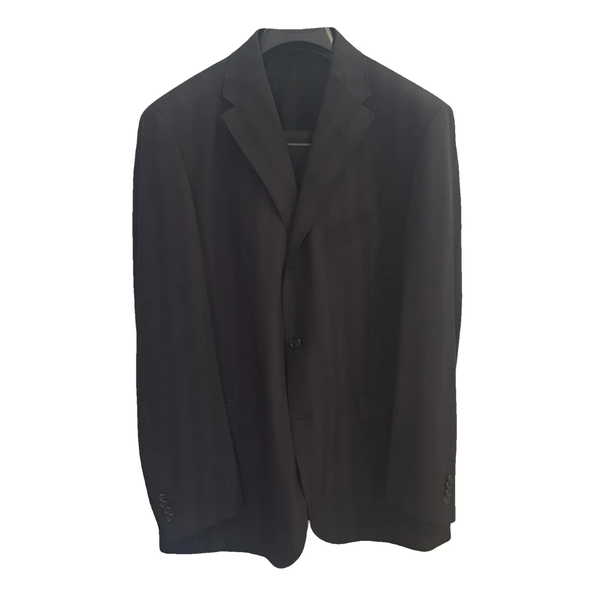 Pre-owned Corneliani Wool Suit In Black