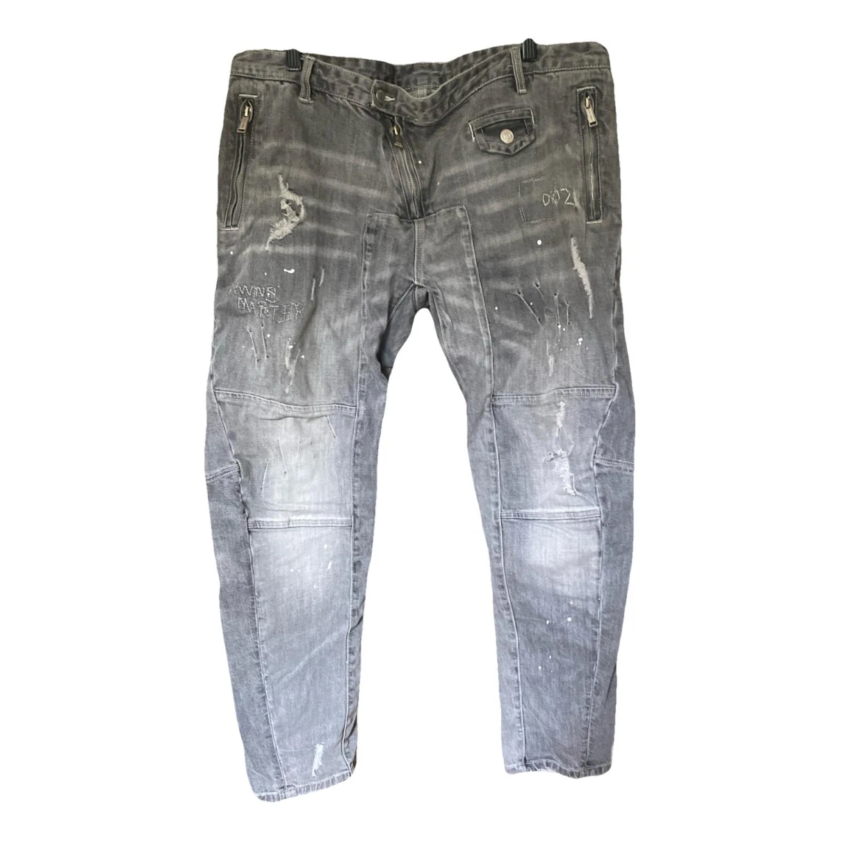Pre-owned Dsquared2 Jeans In Grey