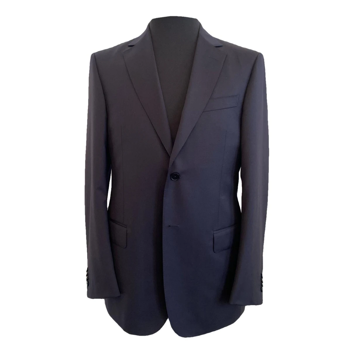 Pre-owned Zegna Wool Jacket In Navy