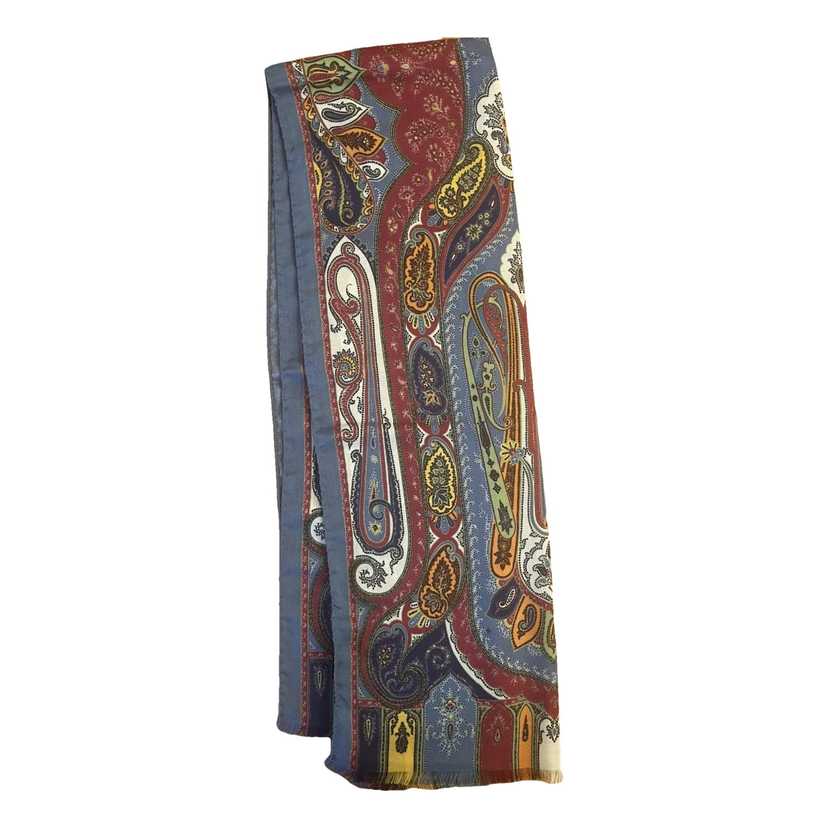 Pre-owned Etro Wool Scarf In Blue