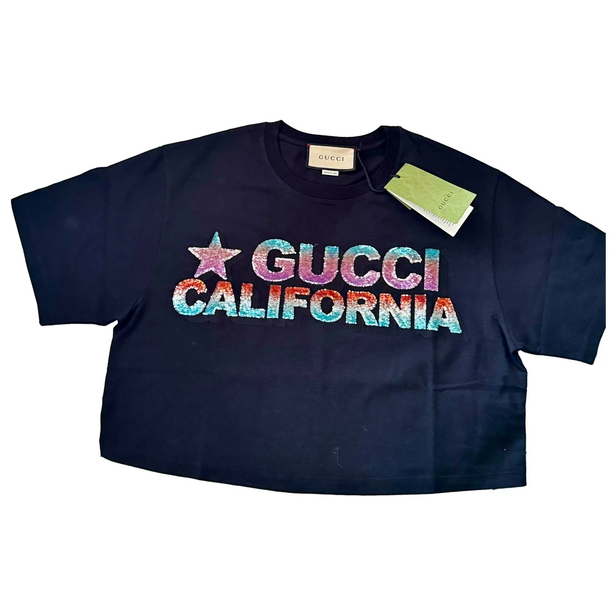 Pre-owned Gucci Glitter T-shirt In Multicolour