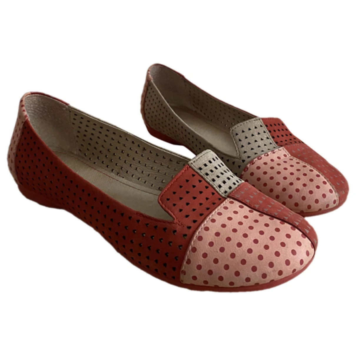 Pre-owned Camper Leather Ballet Flats In Multicolour